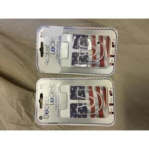 Socket Lock-It Card Holder & Phone Grip Holder - American Flag Design